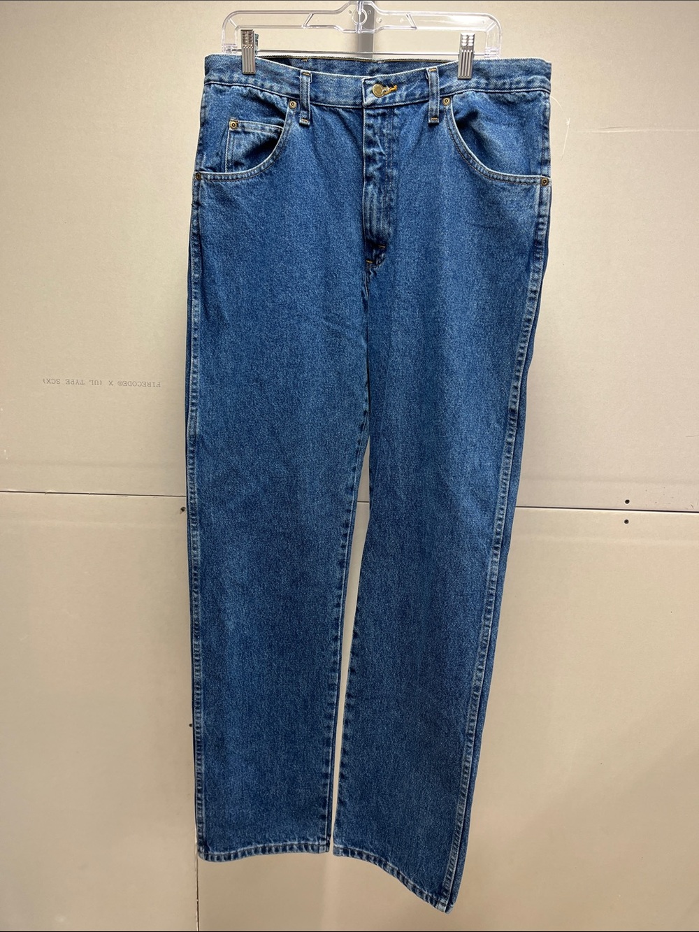 Wrangler Men's Straight-Leg Blue Denim Jeans 35 x 34